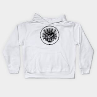 Aztec Warrior Head Circle Kids Hoodie